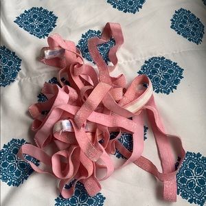 light pink glitter leg wraps